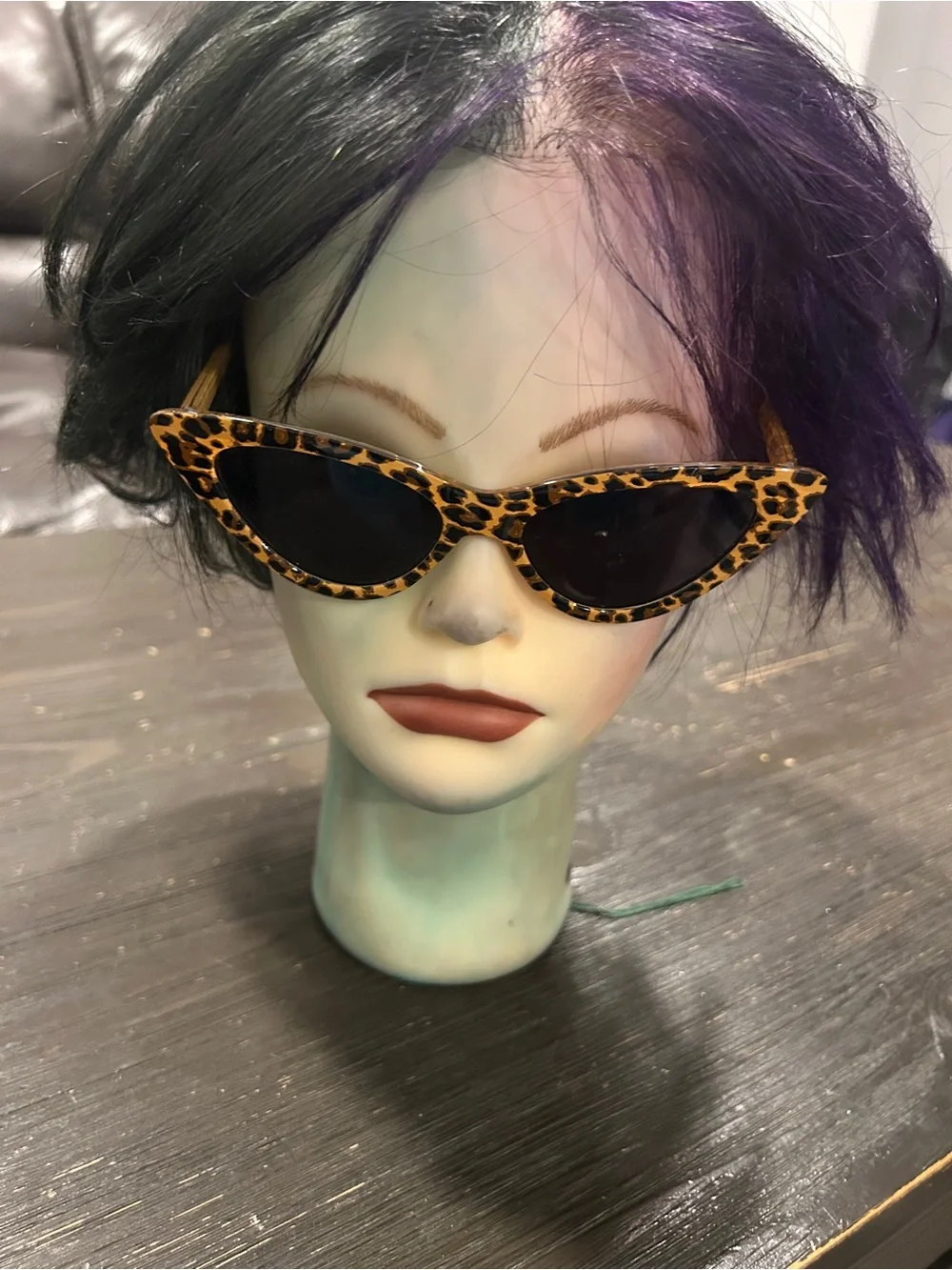 Leopard Print Cat Eye Sunglasses - Women Accessories